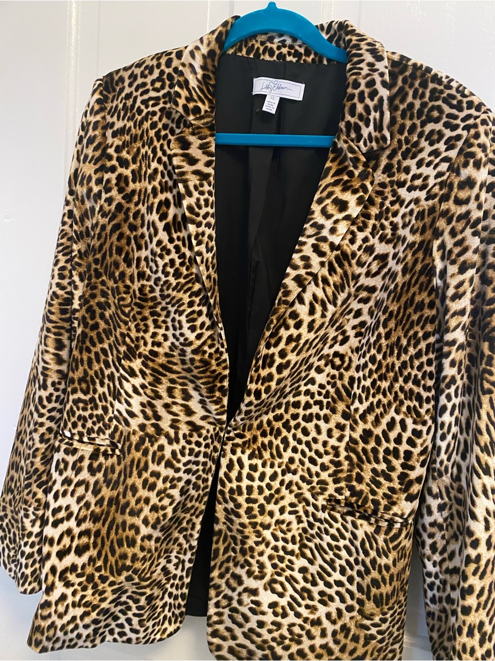 libby. edelman Leopard Print Blazer Jacket - Brown/Black
